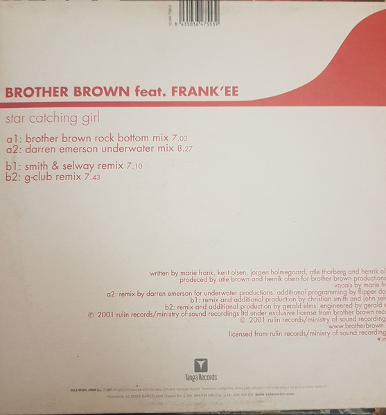 Brother Brown Feat. Frank'ee - Star Catching Girl | Tanga Records (VLMX 755-3) - 2 Brother Brown Feat. Frank'ee - Star Catching Girl | Tanga Records (VLMX 755-3) - 2