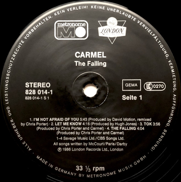 Carmel - The Falling | Metronome (828 014-1) - 2
