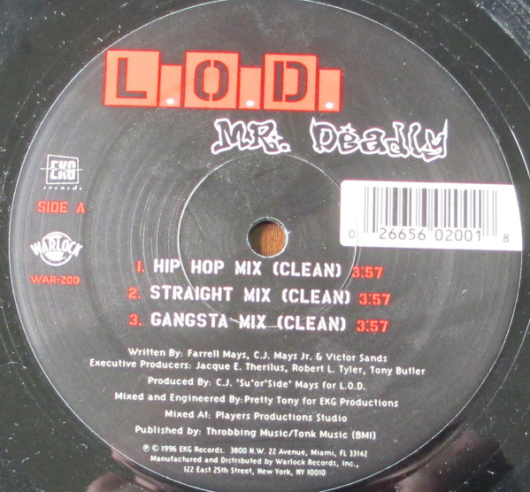 L.O.D. - Mr. Deadly | Warlock Records (WAR-200) - 2