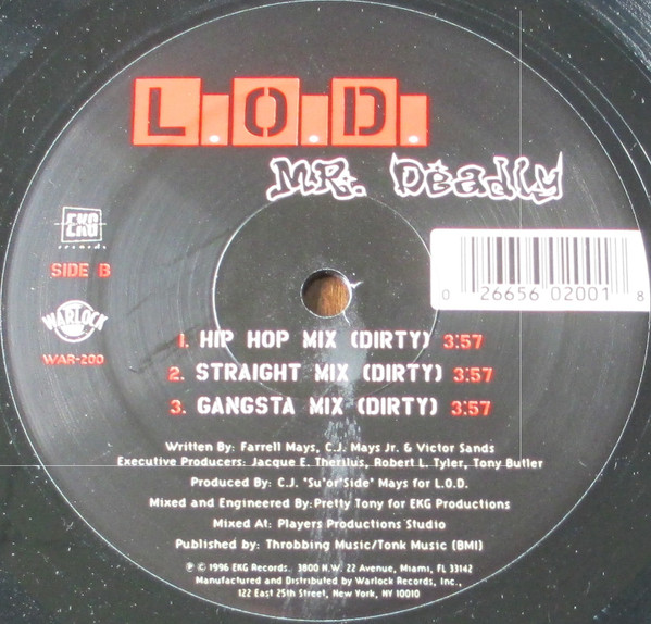 L.O.D. - Mr. Deadly | Warlock Records (WAR-200) - 3