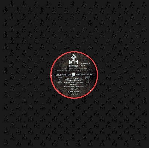 Richard Rogers - Can't Stop Loving You | BCM Records (BCM 450-DJ) - 3 Richard Rogers - Can't Stop Loving You | BCM Records (BCM 450-DJ) - 3