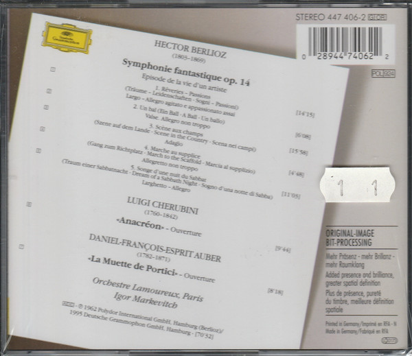 Hector Berlioz - Orchestre Des Concerts Lamoureux , Igor Markevitch - Symphonie Fantastique | Deutsche Grammophon (447 406-2) - 3 Hector Berlioz - Orchestre Des Concerts Lamoureux , Igor Markevitch - Symphonie Fantastique | Deutsche Grammophon (447 406-2) - 3