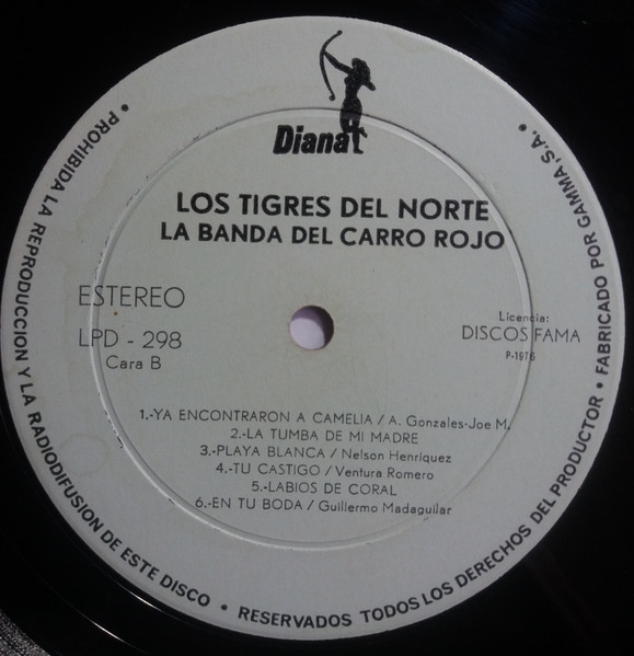 Los Tigres Del Norte - La Banda Del Carro Rojo | Diana (LPD-298) - 3