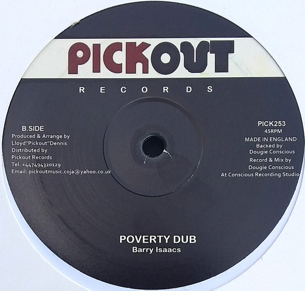 Barry Issac - Poverty | Pickout Records (PICK253) - 2 Barry Issac - Poverty | Pickout Records (PICK253) - 2