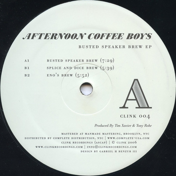 Afternoon Coffee Boys - Busted Speaker Brew EP | Clink Music (CLINK 004)