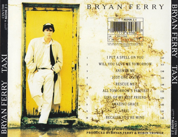 Bryan Ferry - Taxi | Virgin (0777 7 86998 2 8) - 3