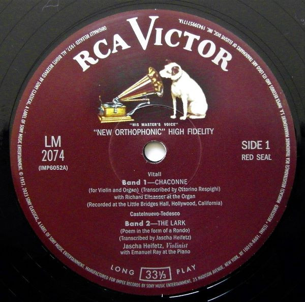 Jascha Heifetz - The Lark | Impex Records (IMP-6052) - 3 Jascha Heifetz - The Lark | Impex Records (IMP-6052) - 3