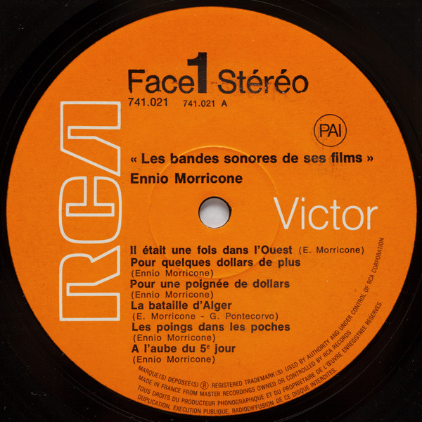 Ennio Morricone - Les Bandes Sonores De Ses Films | RCA Victor (741021) - 3