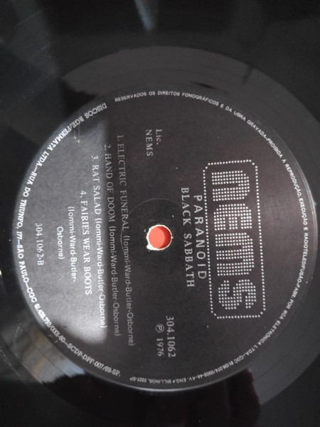 Black Sabbath - Paranoid | NEMS (304.1062) - 4