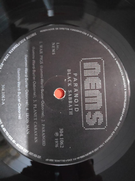Black Sabbath - Paranoid | NEMS (304.1062) - 3