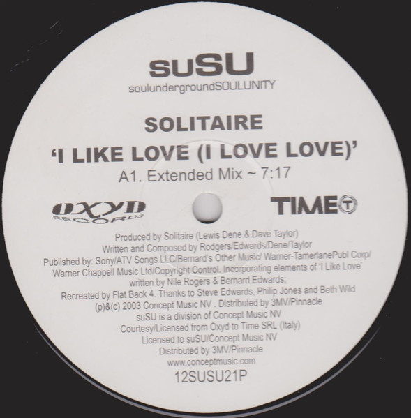 Solitaire - I Like Love (I Love Love) | suSU (12SUSU21P) - main