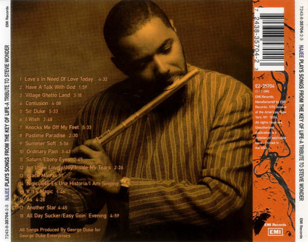 Najee - Plays Songs From The Key Of Life | EMI Records (E2-35704) - 2