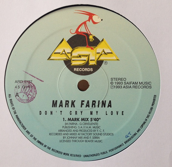 Mark Farina - Don't Cry My Love | Asia Records (ARD 1127) - 3 Mark Farina - Don't Cry My Love | Asia Records (ARD 1127) - 3