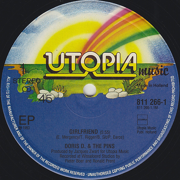 Doris D And The Pins - Girlfriend | Utopia Music (811 266-1) - 2 Doris D And The Pins - Girlfriend | Utopia Music (811 266-1) - 2