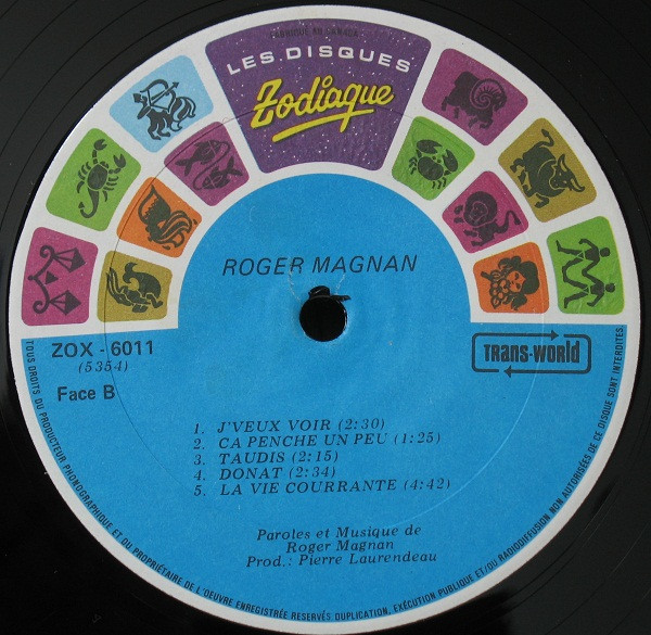 Roger Magnan - Blasphème | Les Disques Zodiaque (ZOX-6011) - 4 Roger Magnan - Blasphème | Les Disques Zodiaque (ZOX-6011) - 4