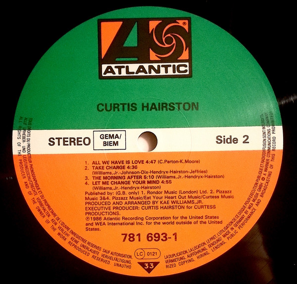 Curtis Hairston - Curtis Hairston | Atlantic (781 693-1) - 4 Curtis Hairston - Curtis Hairston | Atlantic (781 693-1) - 4
