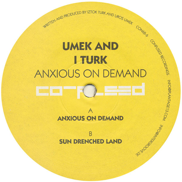 Umek And Iztok Turk - Anxious On Demand | Confused Recordings (CON68-6) - main