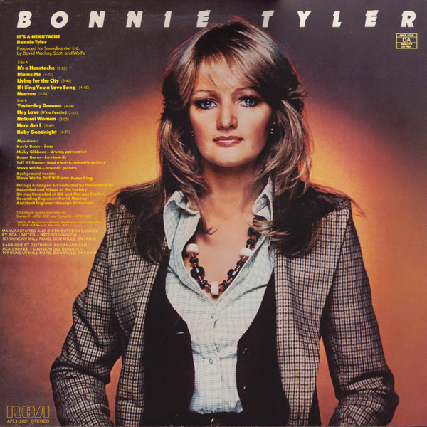 Bonnie Tyler - It's A Heartache | RCA Victor (AFL1-2821) - 2 Bonnie Tyler - It's A Heartache | RCA Victor (AFL1-2821) - 2