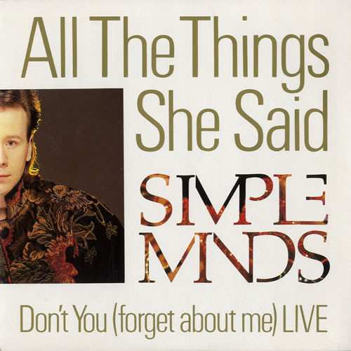 Simple Minds - All The Things She Said | Virgin (540105) - main