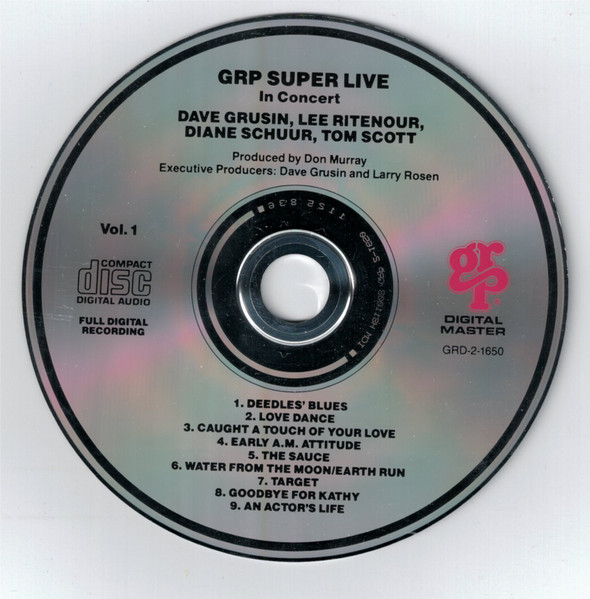 Dave Grusin / Lee Ritenour / Chick Corea / Diane Schuur / Tom Scott - GRP Super Live In Concert | GRP (GRD-2-1650) - 3