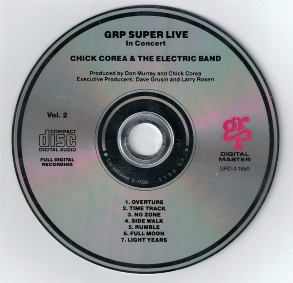 Dave Grusin / Lee Ritenour / Chick Corea / Diane Schuur / Tom Scott - GRP Super Live In Concert | GRP (GRD-2-1650) - 4