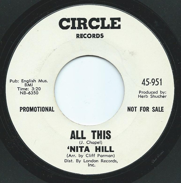 Nita Hill - Cold At Night | Circle Records (45-951) - 2