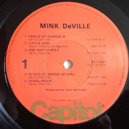 Mink DeVille - Cabretta | Capitol Records (ST-11631) Mink DeVille - Cabretta | Capitol Records (ST-11631)