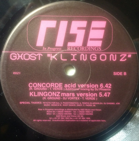 Ghost - Klingonz | Rise Records (R 021) - 2 Ghost - Klingonz | Rise Records (R 021) - 2