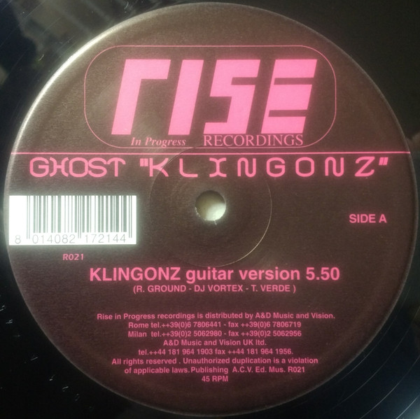 Ghost - Klingonz | Rise Records (R 021) - main Ghost - Klingonz | Rise Records (R 021) - main