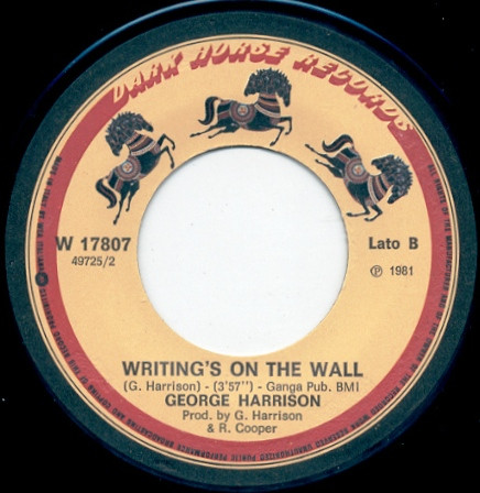 George Harrison - All Those Years Ago | Dark Horse Records (W 17807) - 4