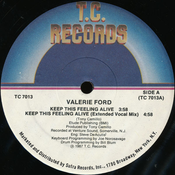 Valerie Ford - Keep This Feeling Alive | T.C. Records (TC 7013) - main Valerie Ford - Keep This Feeling Alive | T.C. Records (TC 7013) - main