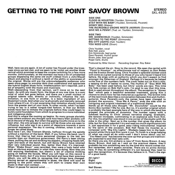Savoy Brown - Getting To The Point | Decca (SKL 4935) - 2 Savoy Brown - Getting To The Point | Decca (SKL 4935) - 2