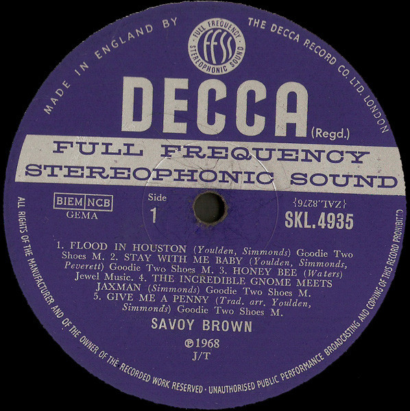 Savoy Brown - Getting To The Point | Decca (SKL 4935) - 3 Savoy Brown - Getting To The Point | Decca (SKL 4935) - 3