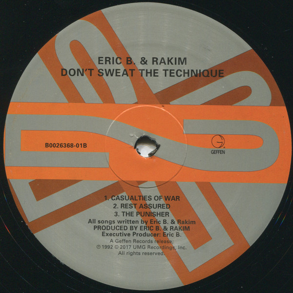 Eric B. & Rakim - Don't Sweat The Technique (2LP) [Vinyl] | Geffen Records (B0026368-01) - 4