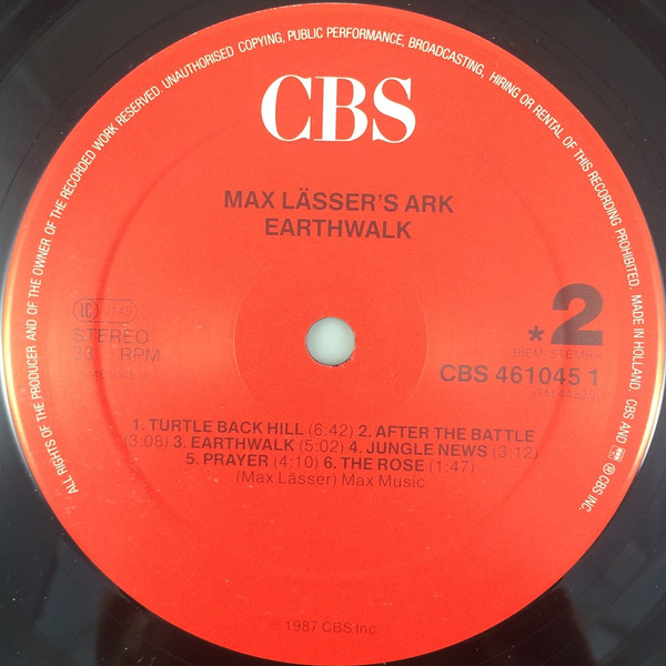 Max Lässer's Ark - Earthwalk | CBS (461045 1) - 3