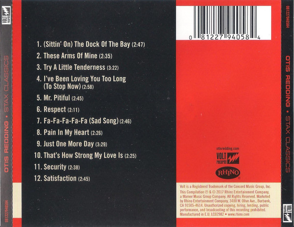 Otis Redding - Stax Classics | Rhino Records (08122794058) - 3