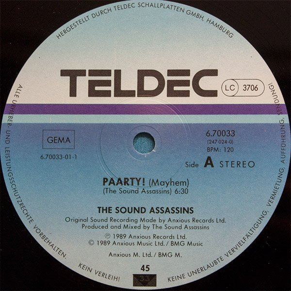 The Sound Assassins - Paarty! | TELDEC (6.70033) - 2