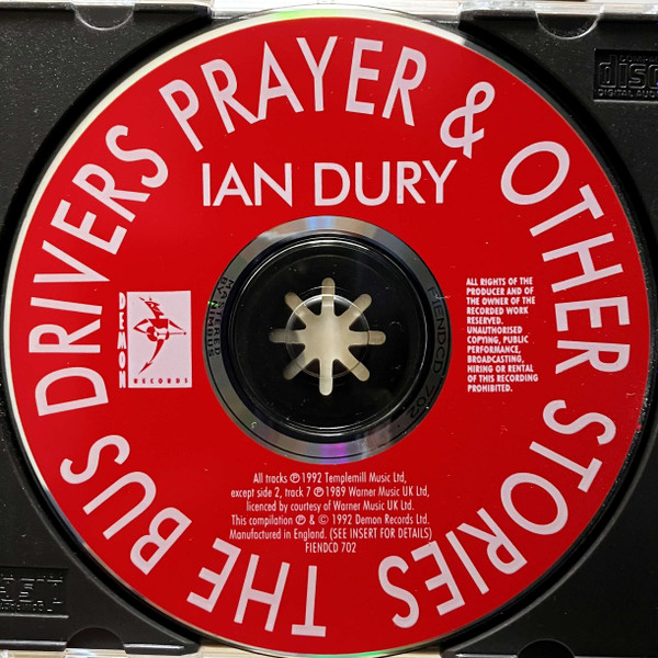 Ian Dury - The Bus Driver's Prayer & Other Stories | Demon Records (FIENDCD 702) - 3