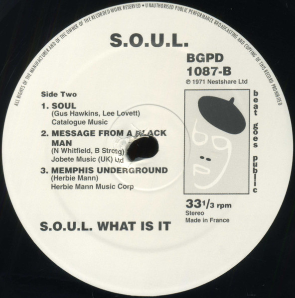 S.O.U.L. - What Is It | BGP Records (BGPD 1087) - 4 S.O.U.L. - What Is It | BGP Records (BGPD 1087) - 4