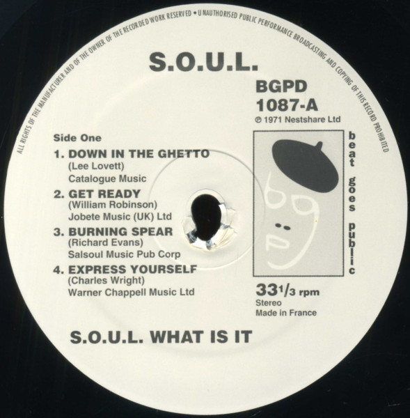 S.O.U.L. - What Is It | BGP Records (BGPD 1087) - 3 S.O.U.L. - What Is It | BGP Records (BGPD 1087) - 3