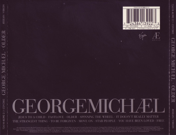 George Michael - Older | Virgin (7243 8 41392 2 3) - 2