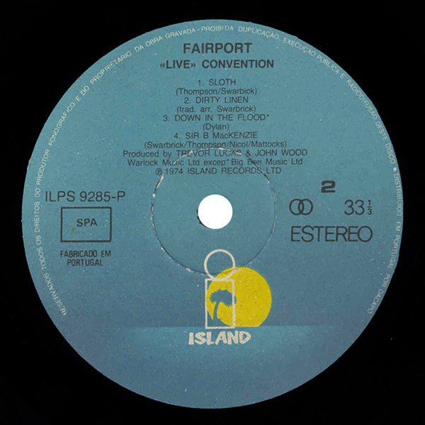 Fairport Convention - Fairport Live Convention | Island Records (ILPS 9285 P) - 3