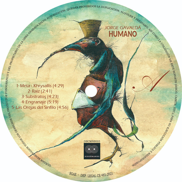 Jorge Gavaldá - Humano | Discómanos Records (DSCMNS003) - 3 Jorge Gavaldá - Humano | Discómanos Records (DSCMNS003) - 3