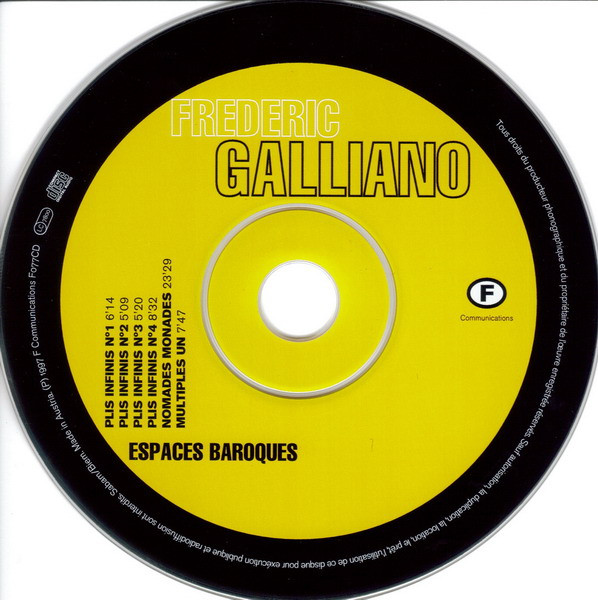 Frederic Galliano Featuring Stéphane Belmondo Et Lionel Belmondo & Louis 2000 - Espaces Baroques | F Communications (F077CD) - 3 Frederic Galliano Featuring Stéphane Belmondo Et Lionel Belmondo & Louis 2000 - Espaces Baroques | F Communications (F077CD) - 3
