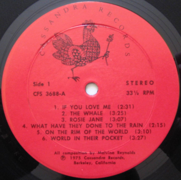 Malvina Reynolds - Held Over | Cassandra Records (CFS 3688) - 3 Malvina Reynolds - Held Over | Cassandra Records (CFS 3688) - 3
