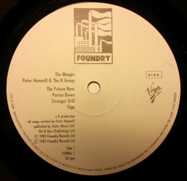 Peter Hammill & The K Group - The Margin (Live) | Foundry Records (FONDL 1) - 3 Peter Hammill & The K Group - The Margin (Live) | Foundry Records (FONDL 1) - 3
