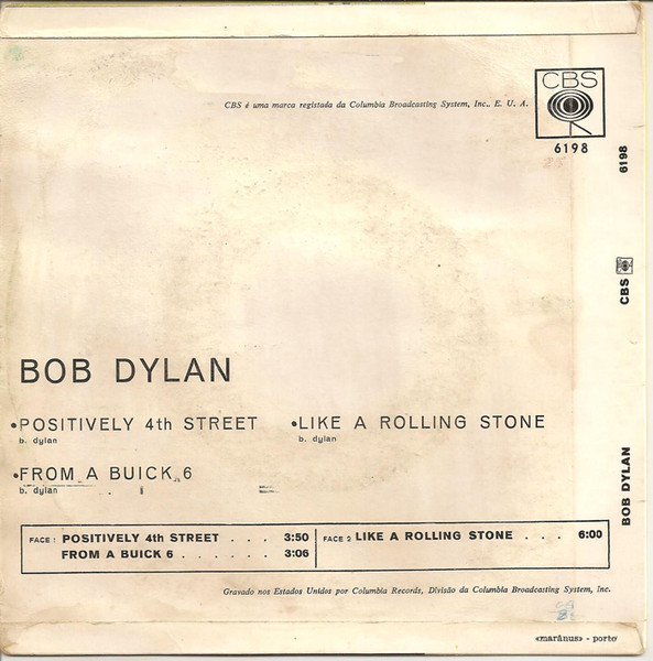 Bob Dylan - Positively 4th Street | CBS (EP 6198) - 2