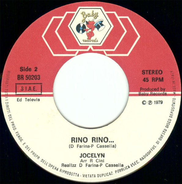 Jocelyn - Bobby Robot / Rino Rino | Baby Records (BR 50203) - 4