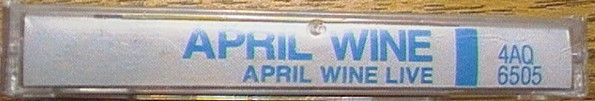 April Wine - April Wine Live [Cassette] | Aquarius Records (4AQ 6505) - 2