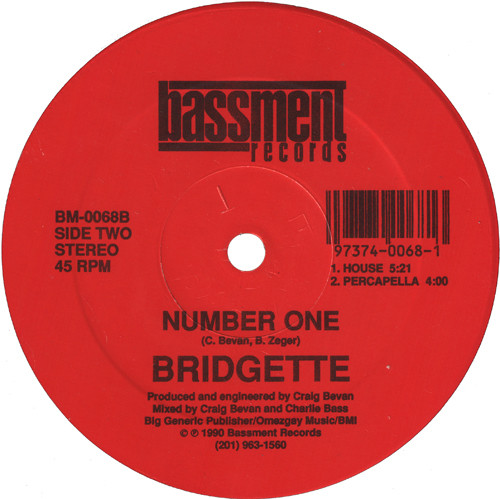 Bridgette - Number One | Bassment Records (BM-0068) - 2